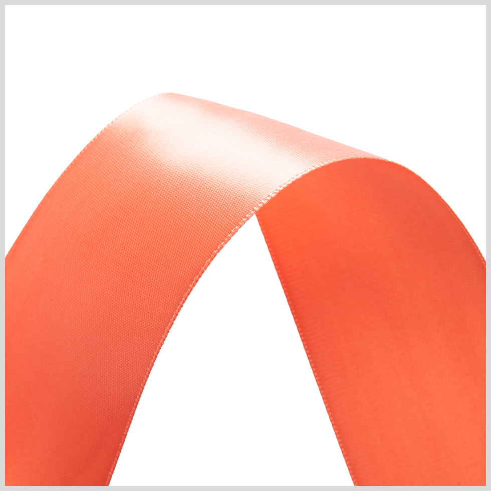 1.5" Peach Double Face Satin Ribbon Detail 1.5" Peach Double Face Satin Ribbon Detail