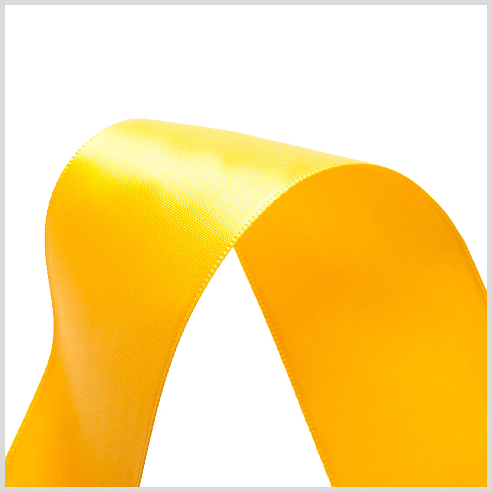 1.5" Yellow Gold Double Face Satin Ribbon Detail 1.5" Yellow Gold Double Face Satin Ribbon Detail