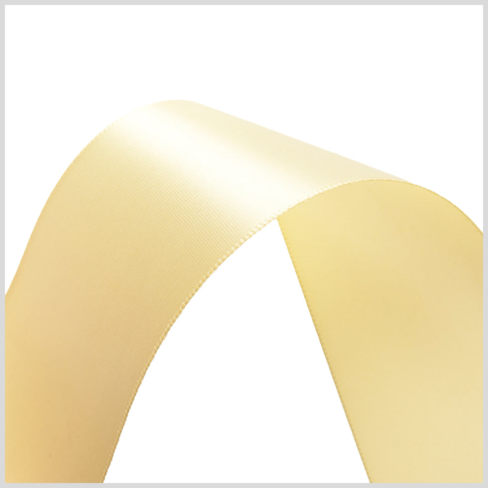 1.5" Maize Double Face Satin Ribbon Detail 1.5" Maize Double Face Satin Ribbon Detail