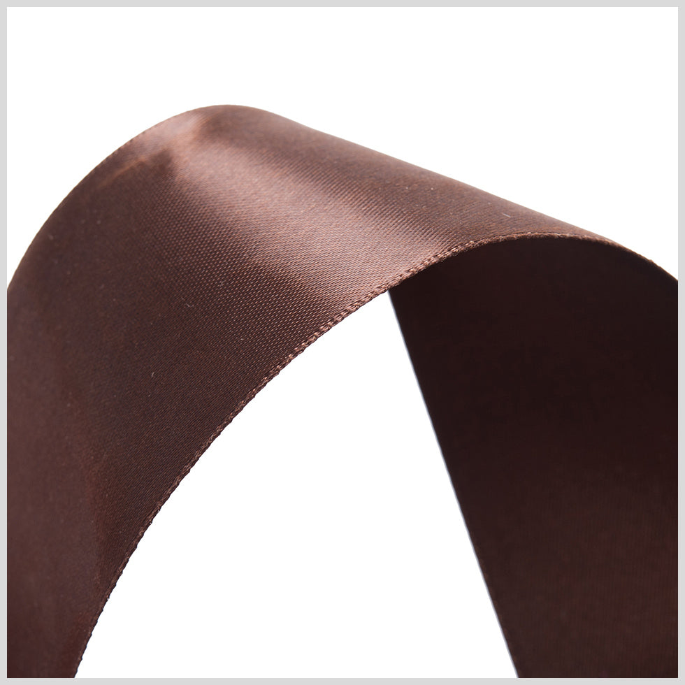1.5" Brown Double Face Satin Ribbon Detail 1.5" Brown Double Face Satin Ribbon Detail