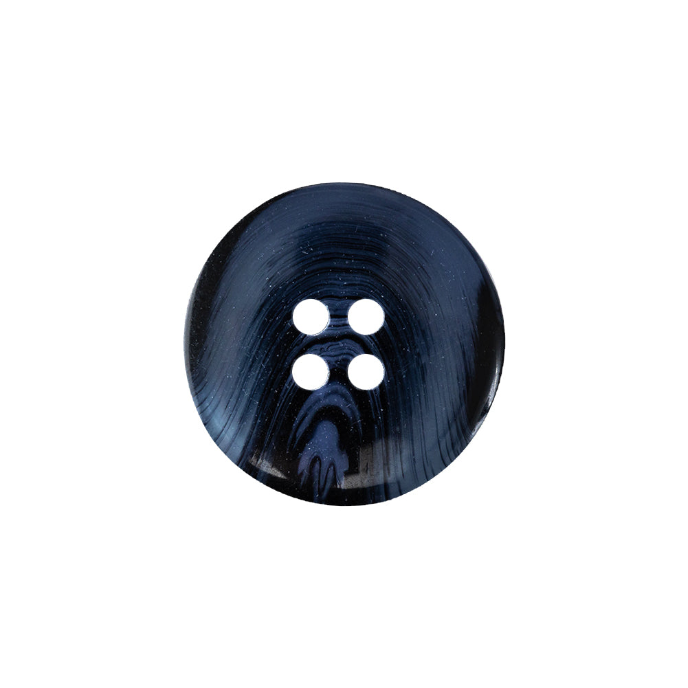 Night Sky and Light Blue Translucent Swirl 4-Hole Plastic Button - 32L/20mm Detail Night Sky and Light Blue Translucent Swirl 4-Hole Plastic Button - 32L/20mm Detail