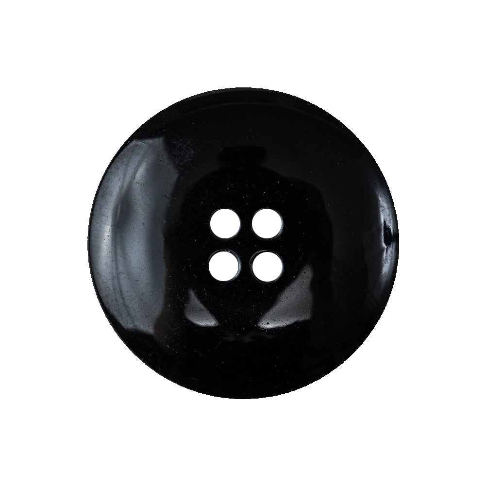December Sky Silver and Jet Black 4-Hole Granite-Like Plastic Button - 40L/25.5mm Detail December Sky Silver and Jet Black 4-Hole Granite-Like Plastic Button - 40L/25.5mm Detail