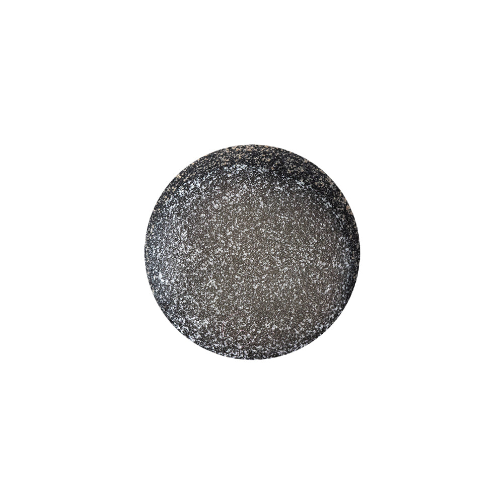 Italian Silver Plate, White and Black Speckled Iridescent Shank Back Button - 28L/18mm Italian Silver Plate, White and Black Speckled Iridescent Shank Back Button - 28L/18mm