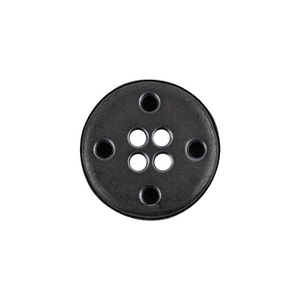 Italian Pewter 4-Hole Metal Coat Button - 32L/20mm Detail Italian Pewter 4-Hole Metal Coat Button - 32L/20mm Detail