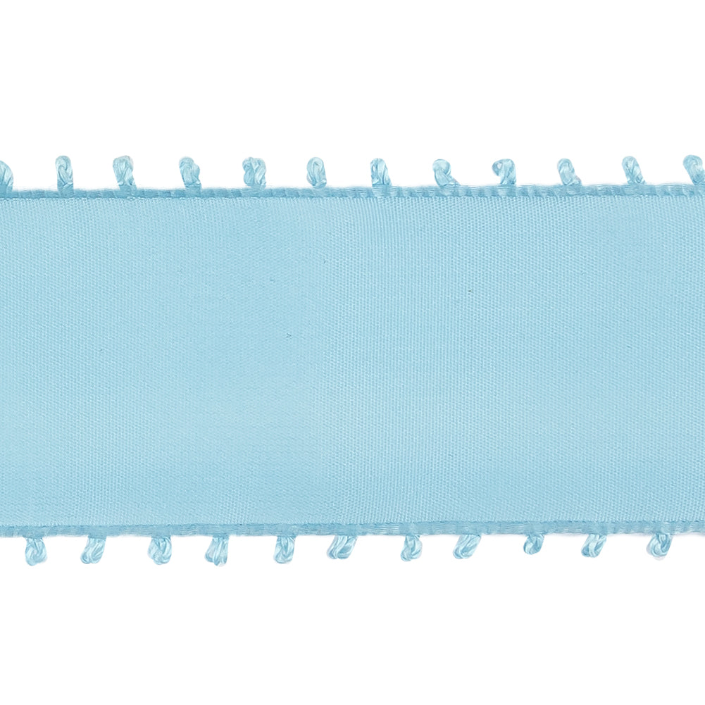 Light Blue Picot Edged Ribbon - 1.625" Detail Light Blue Picot Edged Ribbon - 1.625" Detail