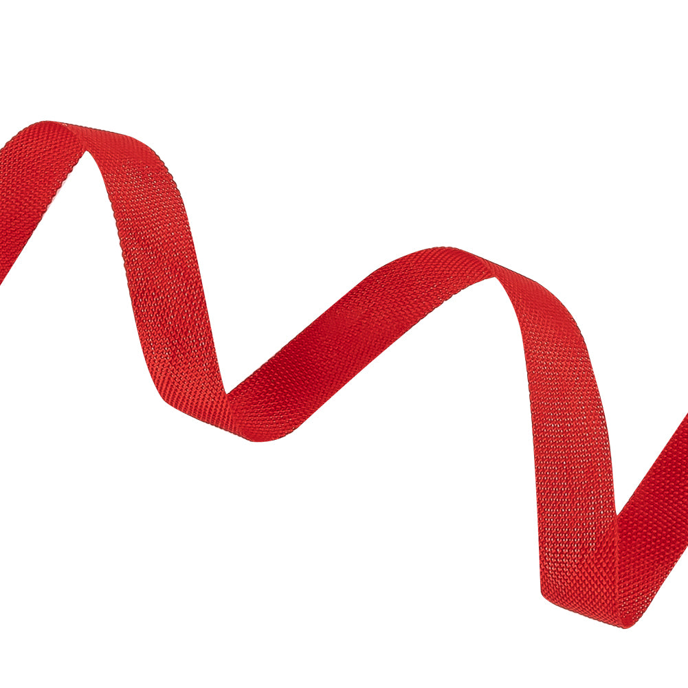 Candy Red Woven Edge Rayon Seam Binding - 0.25" Detail Candy Red Woven Edge Rayon Seam Binding - 0.25" Detail