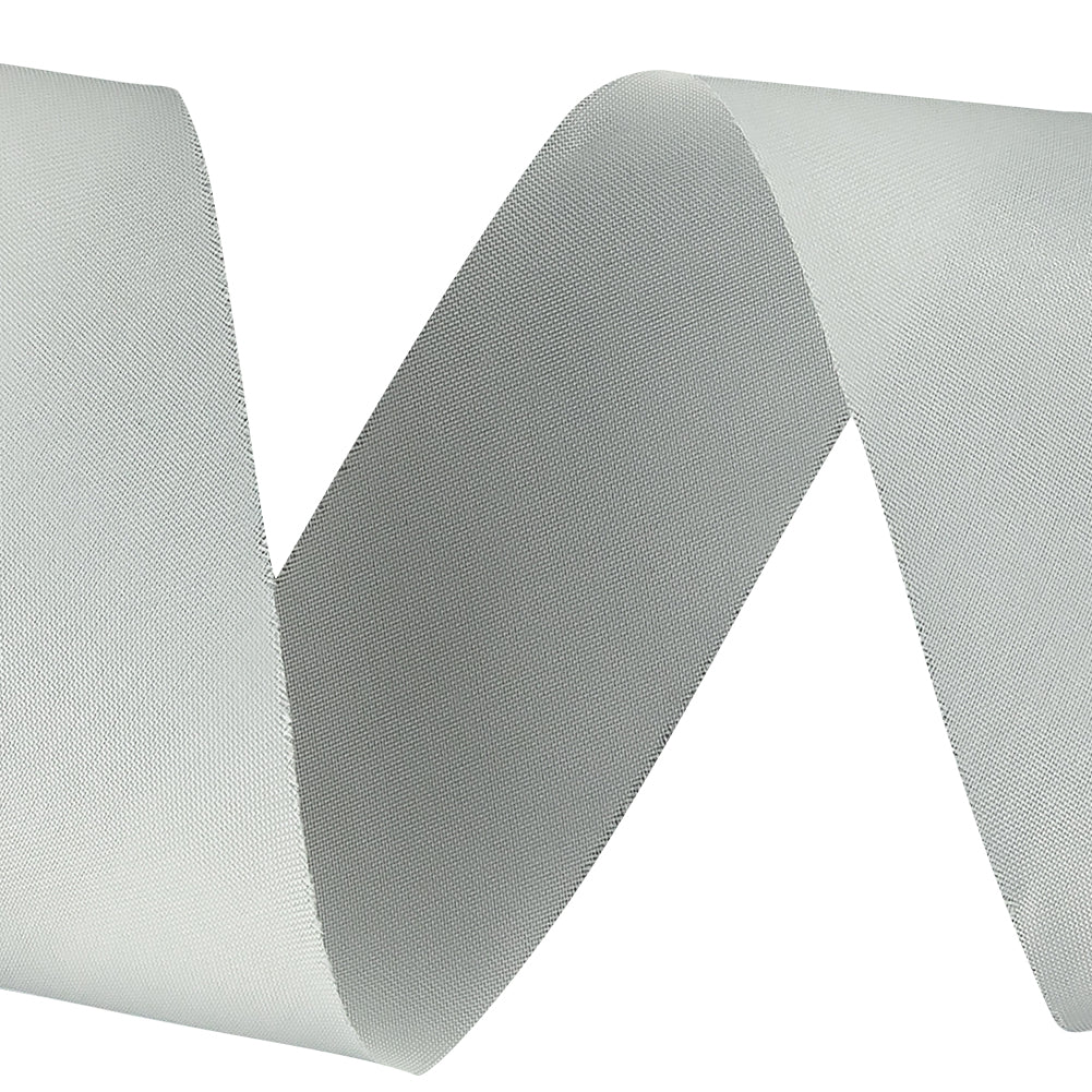 Translucent White Raw Edged Satin Bias Tape - 1.125" Detail Translucent White Raw Edged Satin Bias Tape - 1.125" Detail
