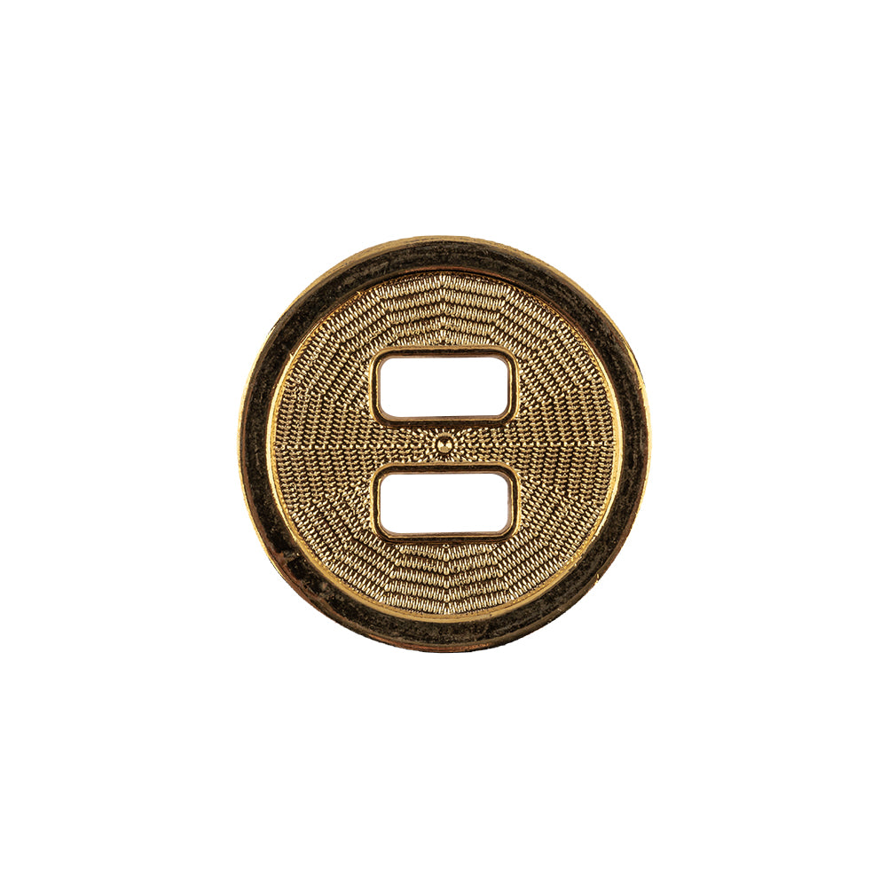 Italian Gold Spider Web Slated Metal Button - 32L/20mm Italian Gold Spider Web Slated Metal Button - 32L/20mm