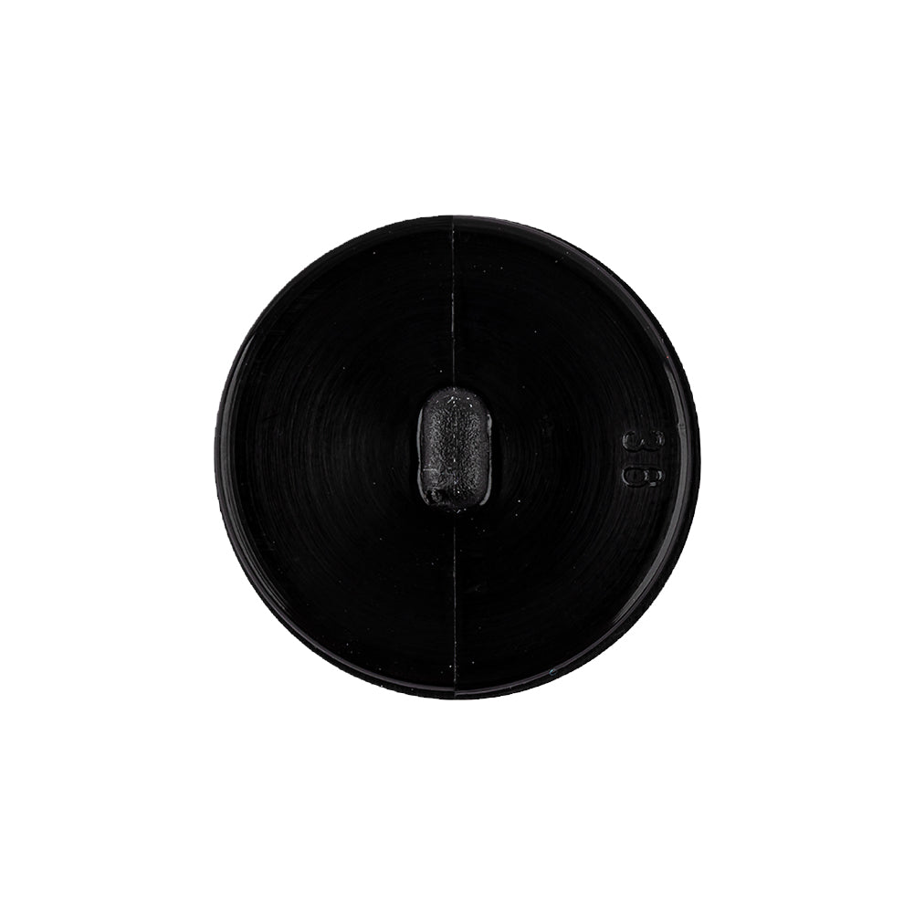 Italian Black Faceted Plastic Button - 36L/23mm Detail Italian Black Faceted Plastic Button - 36L/23mm Detail