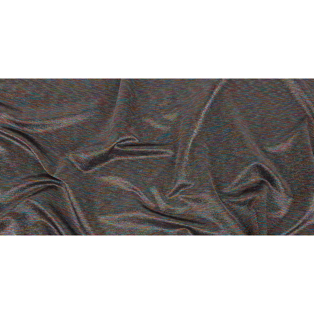 Polyester Lame - Metallic Rainbow on Black - Ellery Collection Full Polyester Lame - Metallic Rainbow on Black - Ellery Collection Full