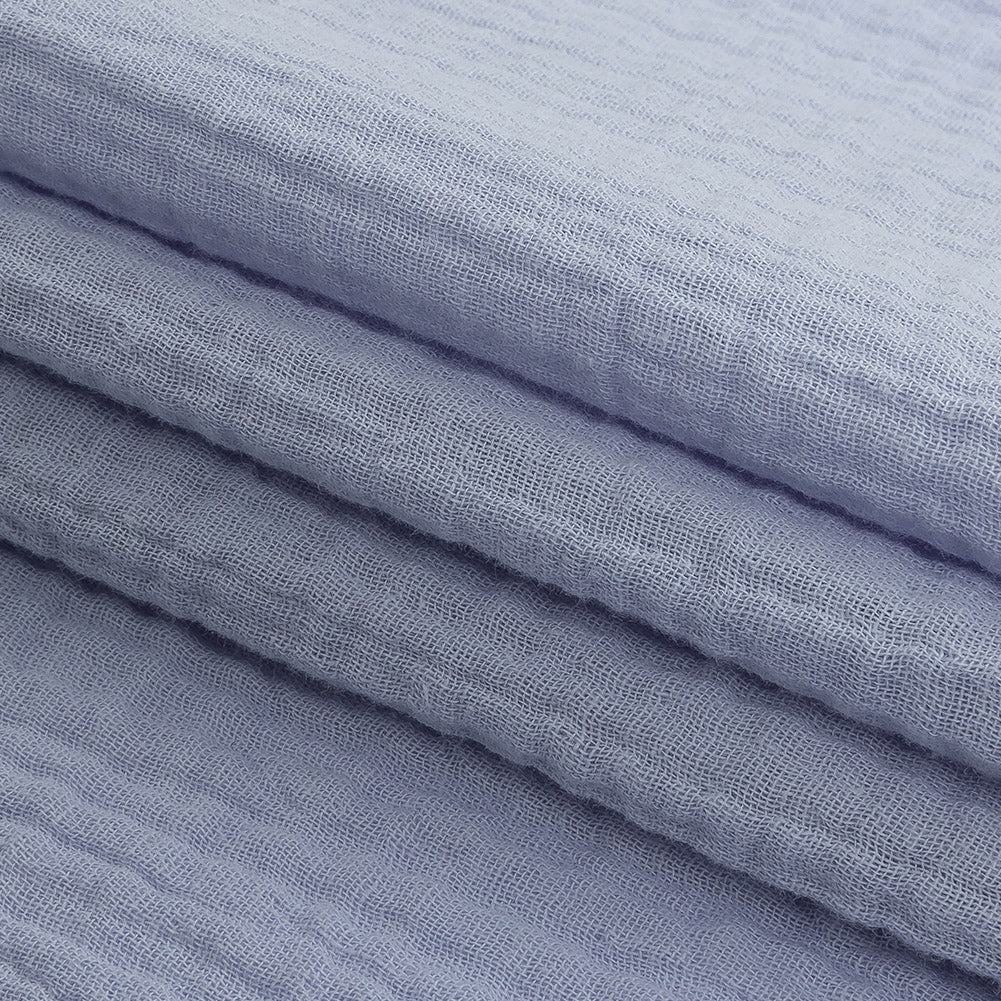 Double Cotton Gauze - Pale Blue - Talamanca Collection Detail Double Cotton Gauze - Pale Blue - Talamanca Collection Detail