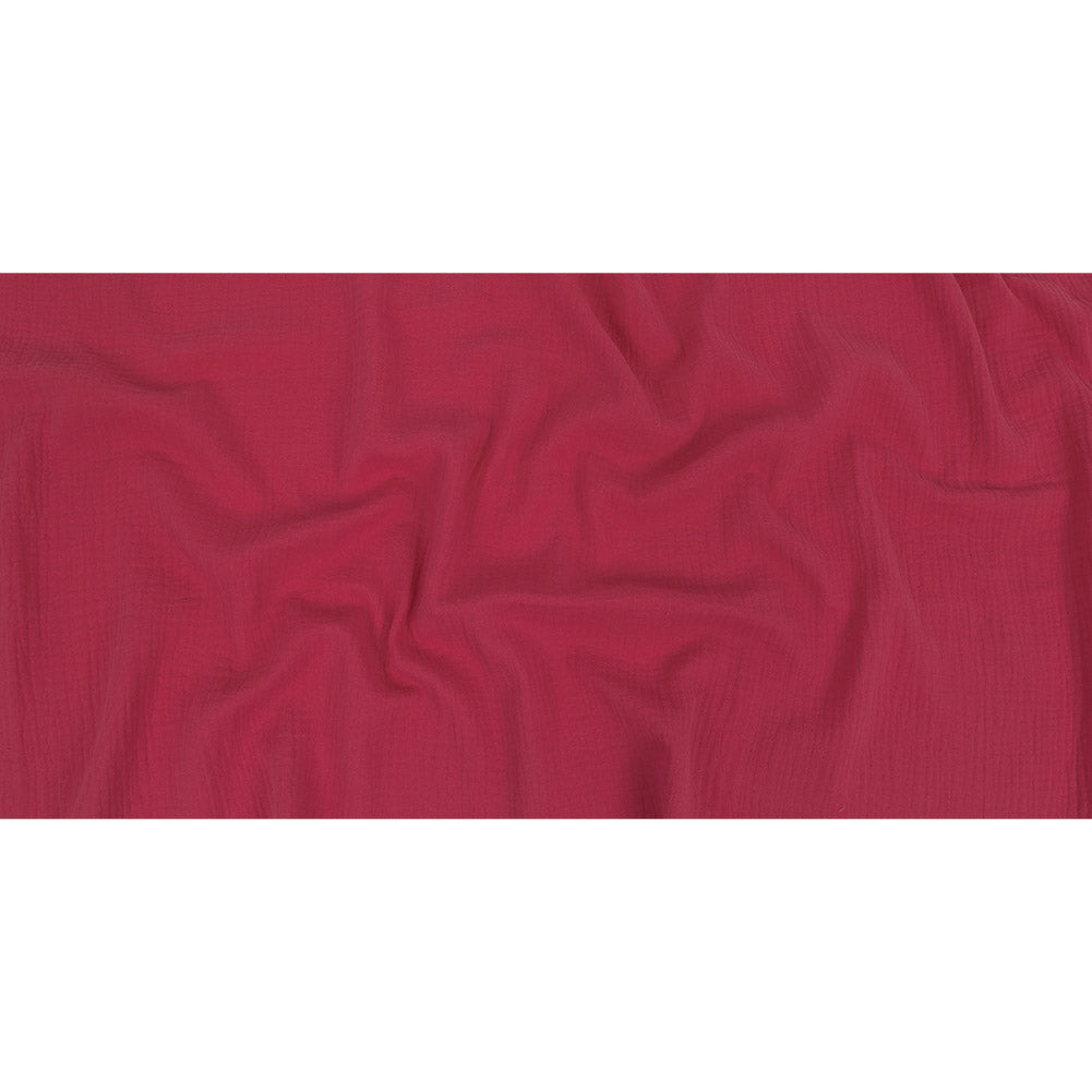 Double Cotton Gauze - Raspberry - Talamanca Collection Folded Double Cotton Gauze - Raspberry - Talamanca Collection Folded