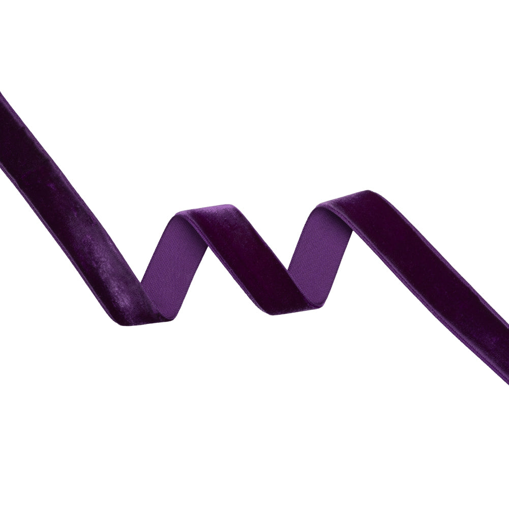 Velvet Ribbon Single Faced - 0.875" - Purple Velvet Ribbon Single Faced - 0.875" - Purple