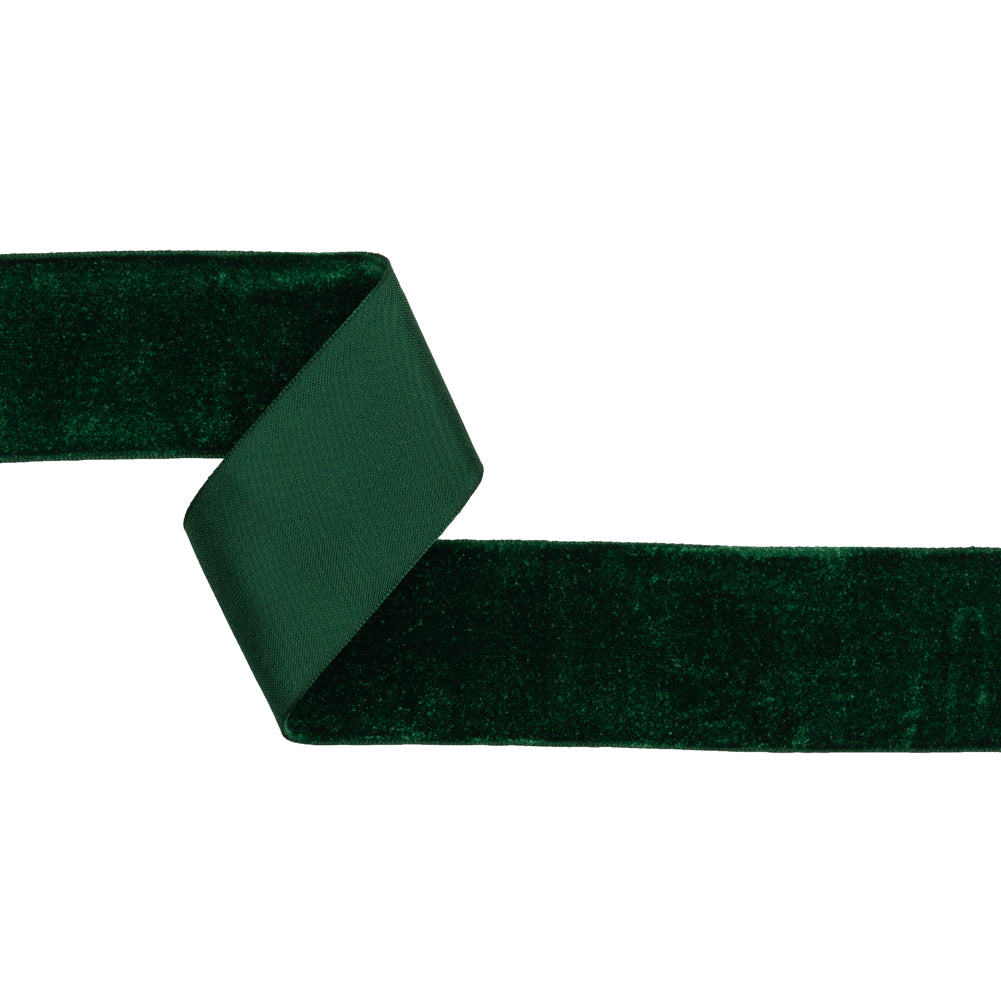 Velvet Ribbon Single Faced - 2" - Dark Green Velvet Ribbon Single Faced - 2" - Dark Green