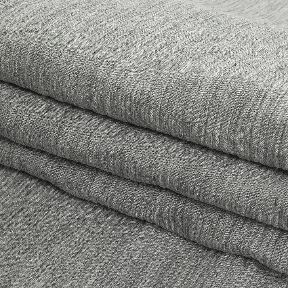 Italian Heathered Gray Gauzy Crinkled Viscose Scrim Folded Italian Heathered Gray Gauzy Crinkled Viscose Scrim Folded