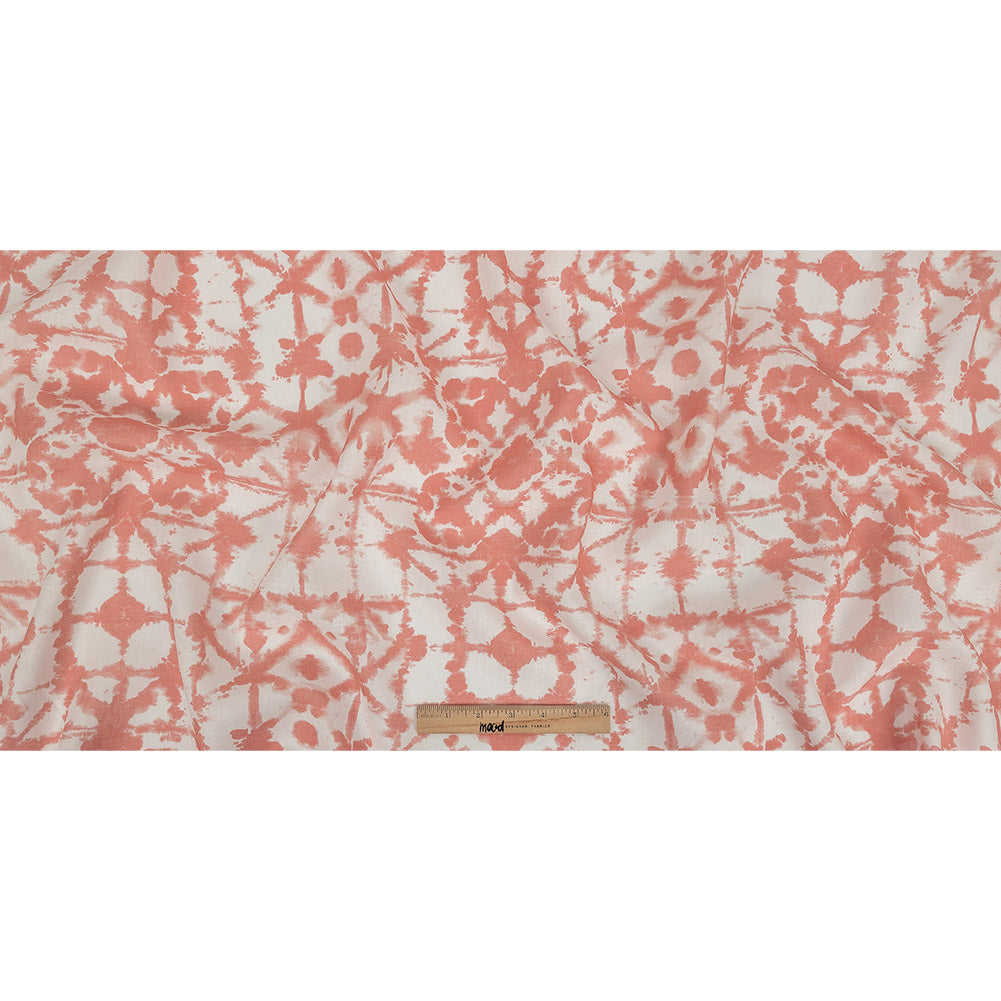 Blush Shibori Tie Dye Printed Lightweight Linen Woven Full Blush Shibori Tie Dye Printed Lightweight Linen Woven Full
