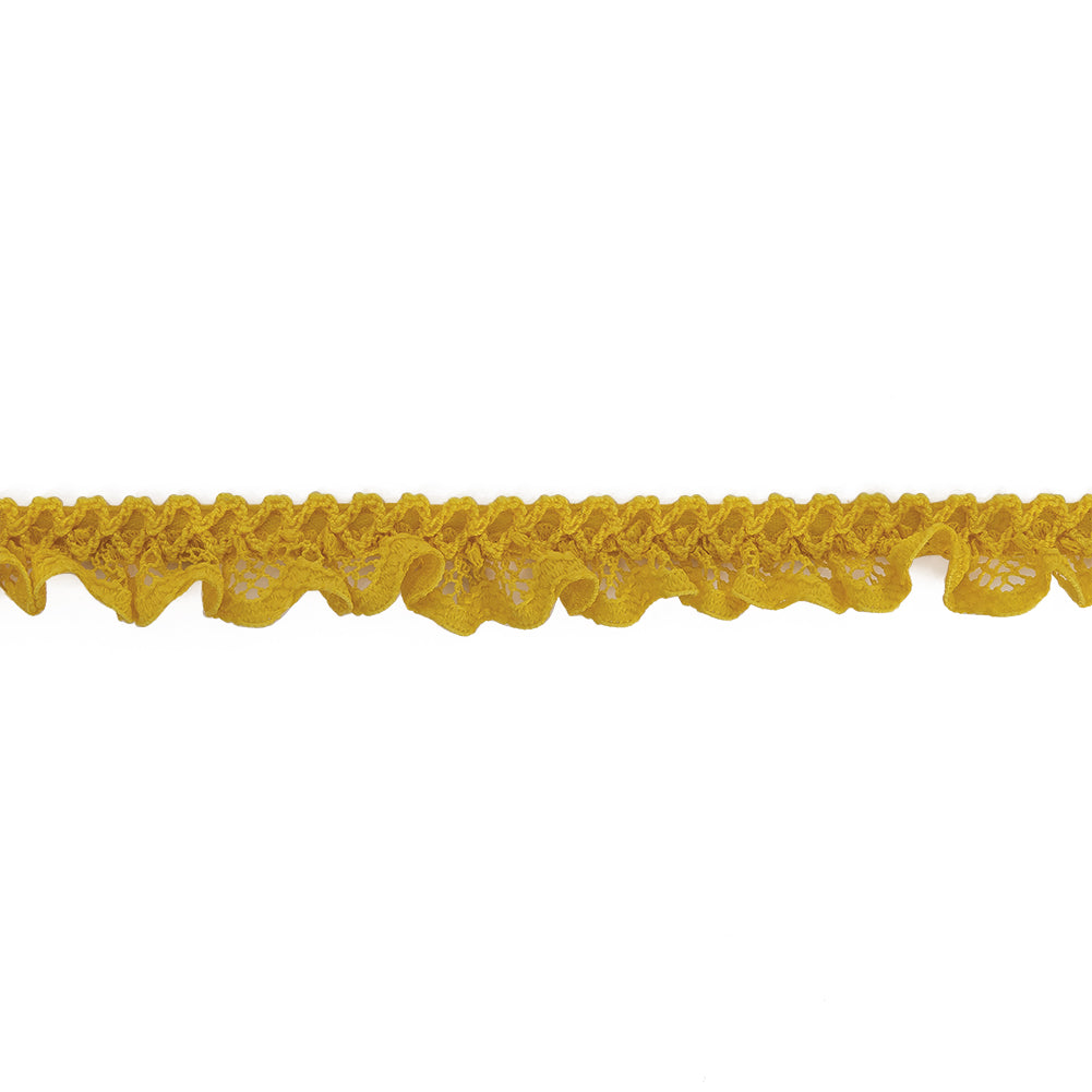 Sunshine Yellow Criss Cross Crochet Trimming - 0.625" Sunshine Yellow Criss Cross Crochet Trimming - 0.625"