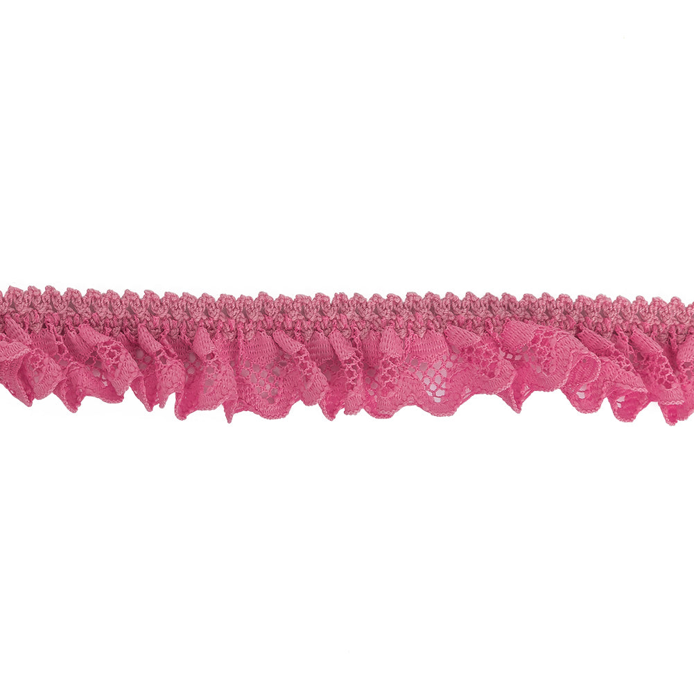 Rosebloom Ruffled Stretch Lace Trimming - 1" Rosebloom Ruffled Stretch Lace Trimming - 1"