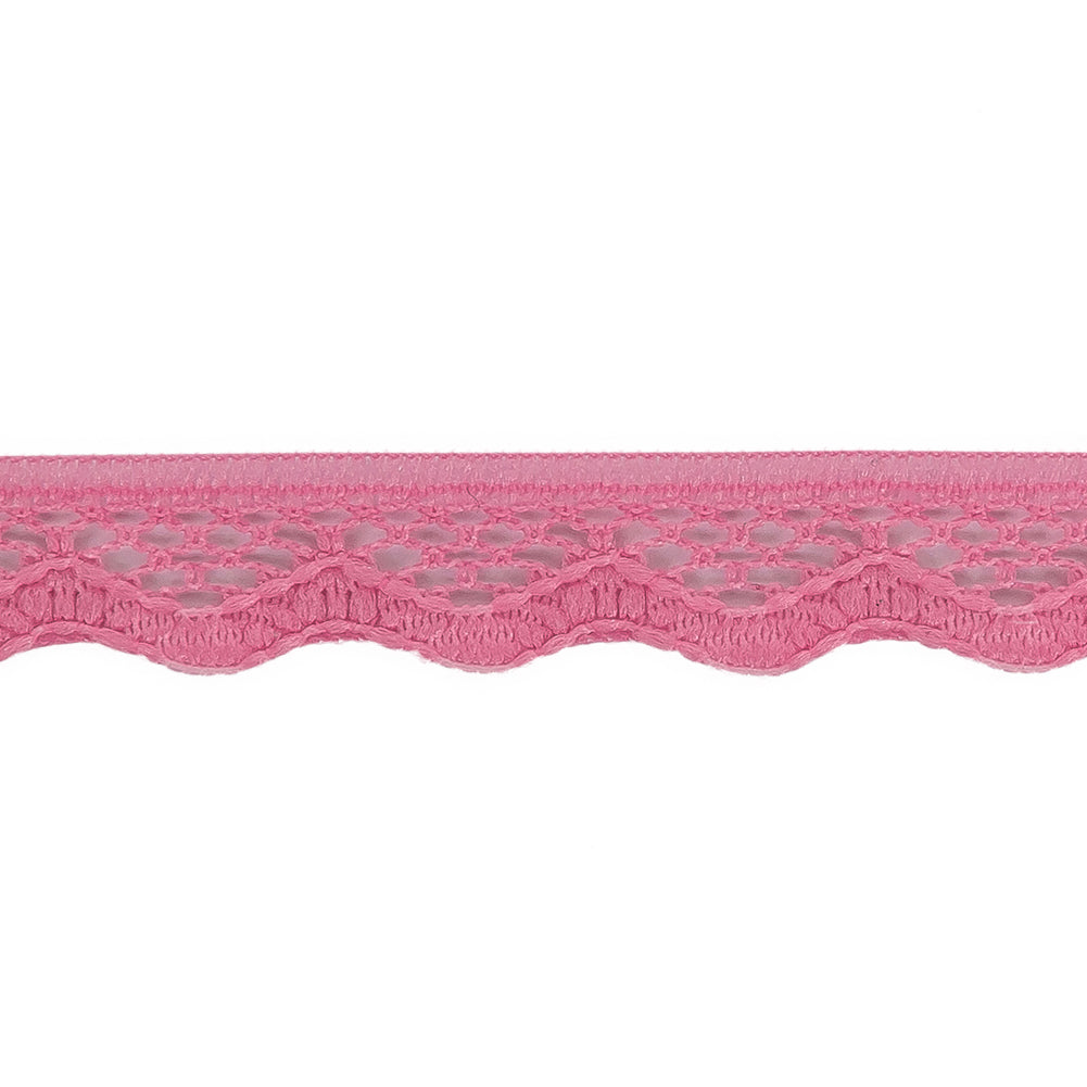 Rosebloom Scalloped Edge Lace Geometric Trimming - 0.5" Detail Rosebloom Scalloped Edge Lace Geometric Trimming - 0.5" Detail