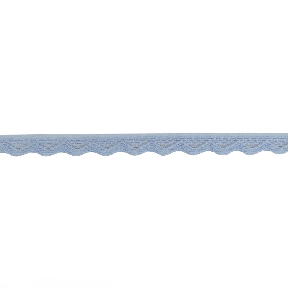Periwinkle Scalloped Edge Lace Geometric Trimming - 0.5" Periwinkle Scalloped Edge Lace Geometric Trimming - 0.5"