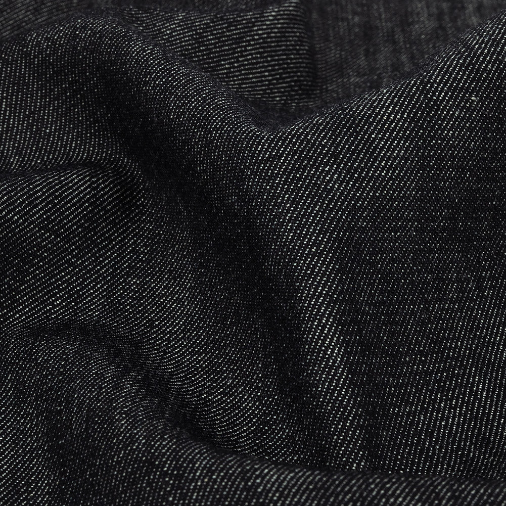 Heavyweight Blue Graphite Cotton Denim Twill Detail Heavyweight Blue Graphite Cotton Denim Twill Detail
