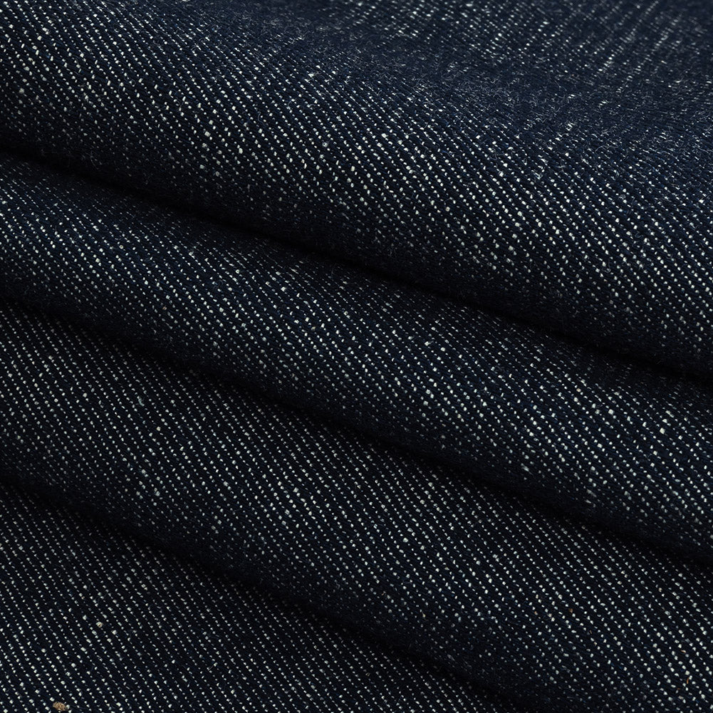 Medium Weight Navy Blazer Cotton Denim Twill Folded Medium Weight Navy Blazer Cotton Denim Twill Folded
