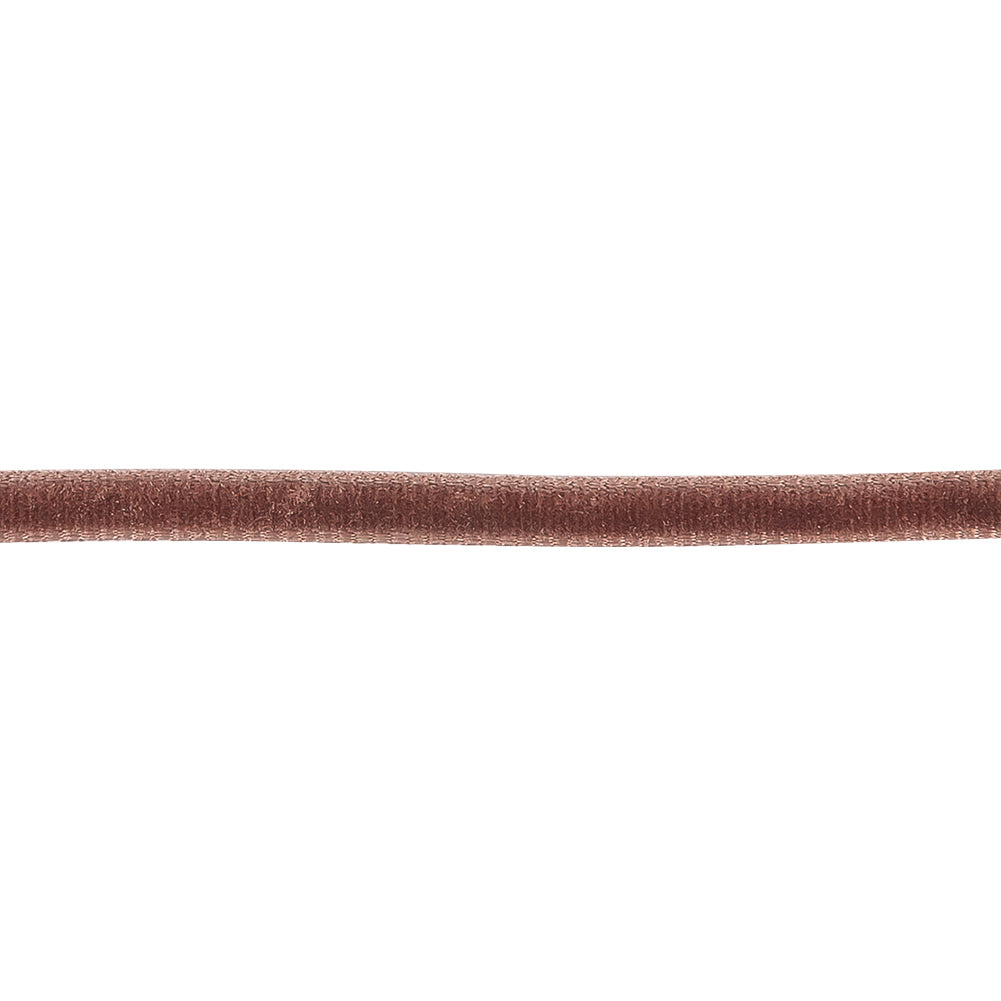Tinted Spice Single Face Velvet Ribbon - 0.125" Detail Tinted Spice Single Face Velvet Ribbon - 0.125" Detail