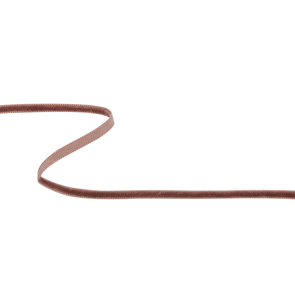 Tinted Spice Single Face Velvet Ribbon - 0.125" Tinted Spice Single Face Velvet Ribbon - 0.125"