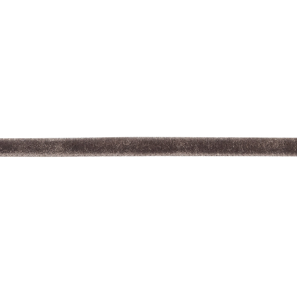 Iron Gray Single Face Velvet Ribbon - 0.125" Detail Iron Gray Single Face Velvet Ribbon - 0.125" Detail