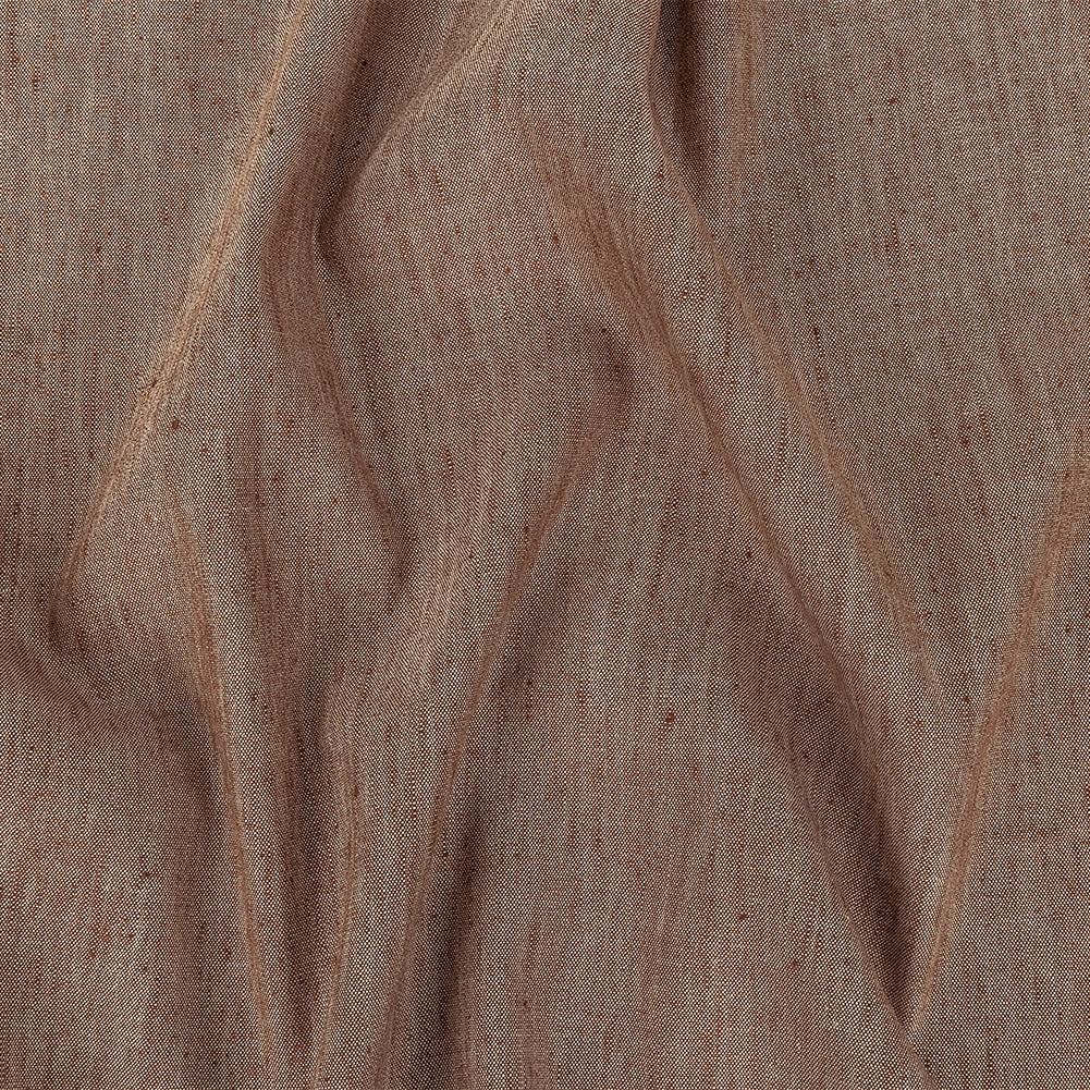 Heathered Cocoa Stretch Linen and Rayon Woven Heathered Cocoa Stretch Linen and Rayon Woven