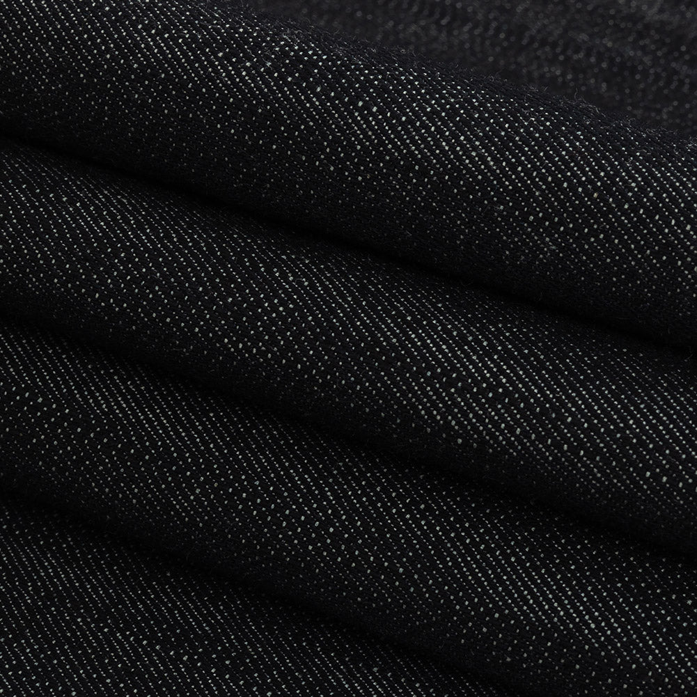 Indigo Cotton Denim Twill Folded