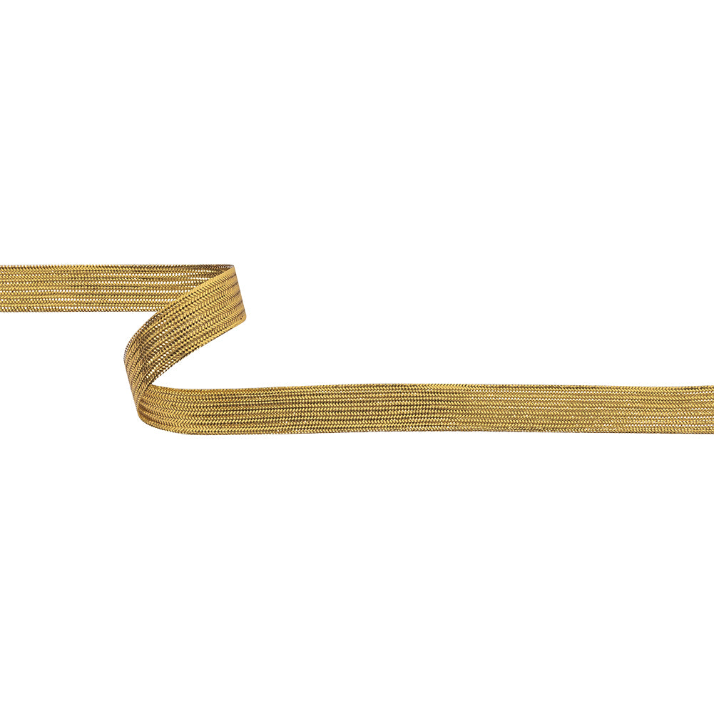 Gold Metallic Textured Lurex Ribbon - 0.625" Gold Metallic Textured Lurex Ribbon - 0.625"