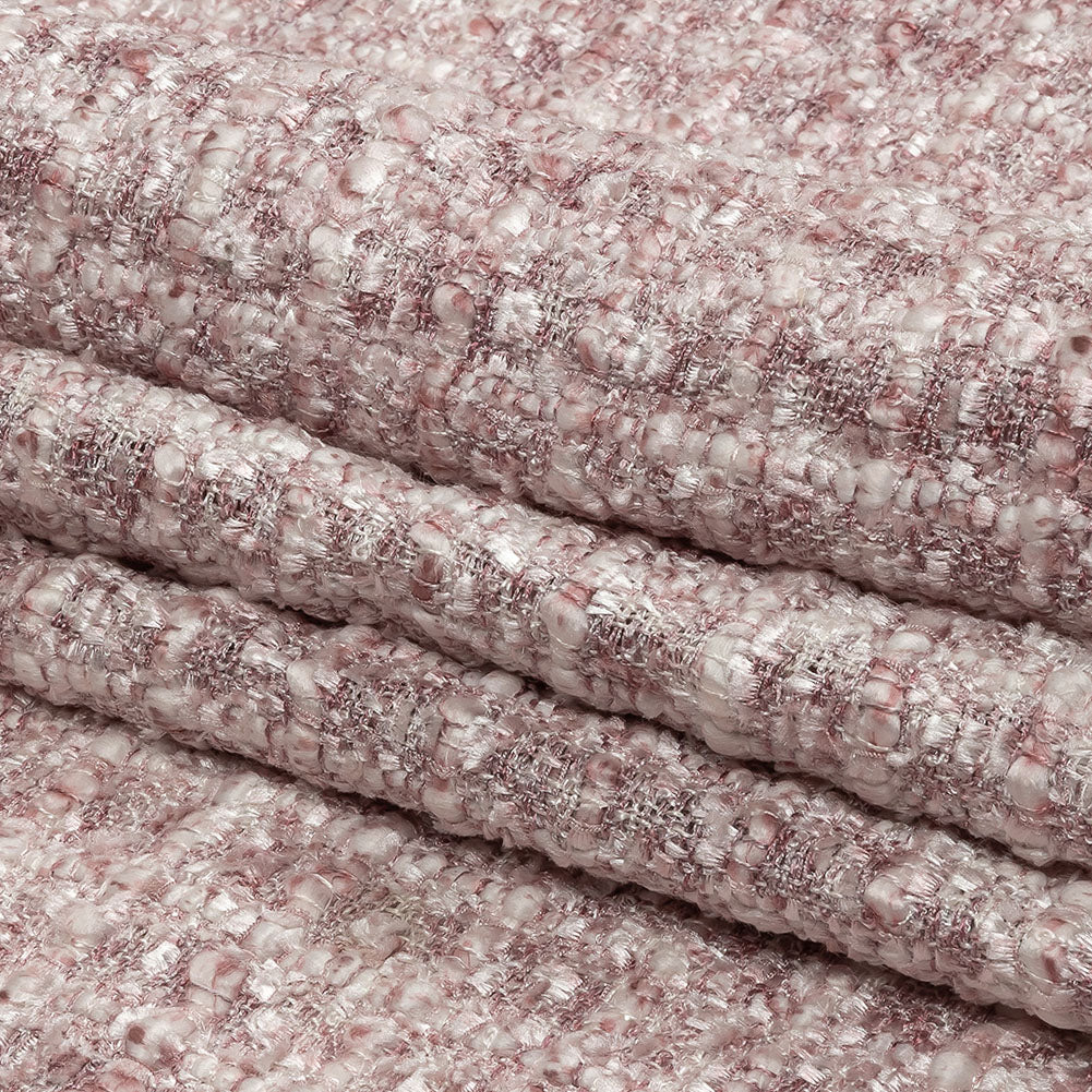 Newcastle Mauve and White Viscose and Acrylic Chenille Tweed Full Newcastle Mauve and White Viscose and Acrylic Chenille Tweed Full