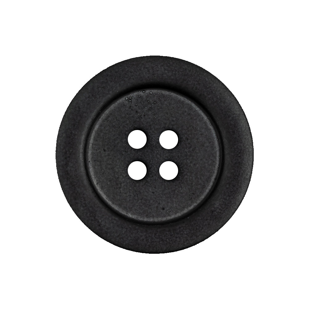 Peat Semi-Matte Iridescent 4-Hole Tire Rim Shell Button - 40L/25.5mm Peat Semi-Matte Iridescent 4-Hole Tire Rim Shell Button - 40L/25.5mm