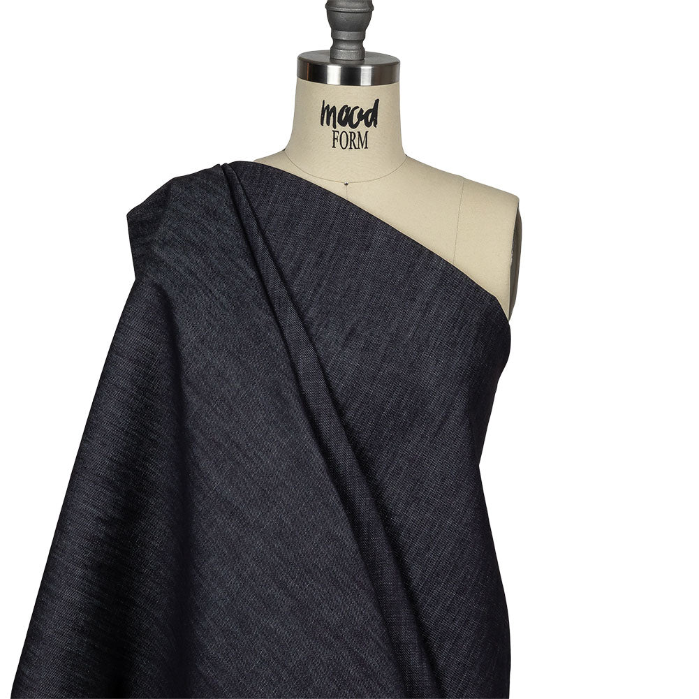 Deep Well Cotton Denim Twill With Give Drape Deep Well Cotton Denim Twill With Give Drape