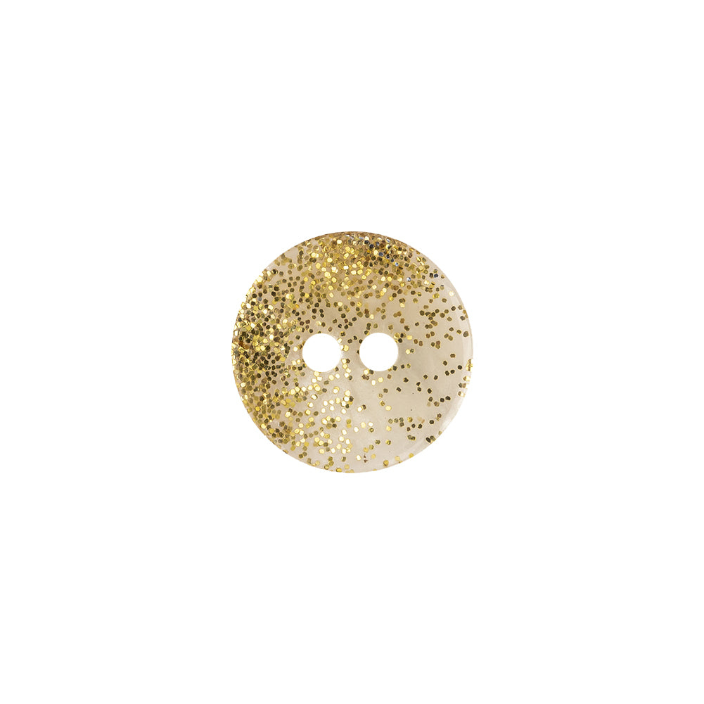 Italian Sundust Glitter 2-Hole Translucent Button - 20L/12.5mm Italian Sundust Glitter 2-Hole Translucent Button - 20L/12.5mm
