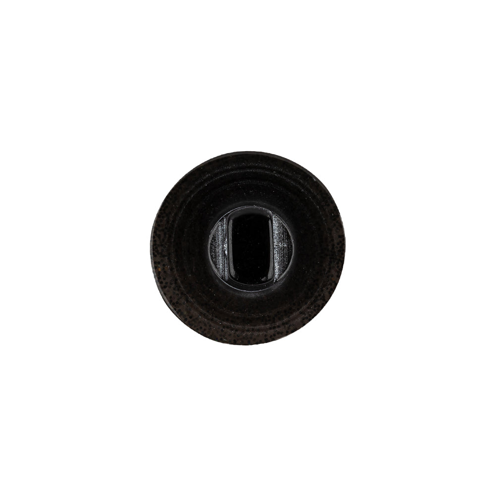 Black Rainbow Glitter Translucent Shank Back Button - 24L/15mm Detail