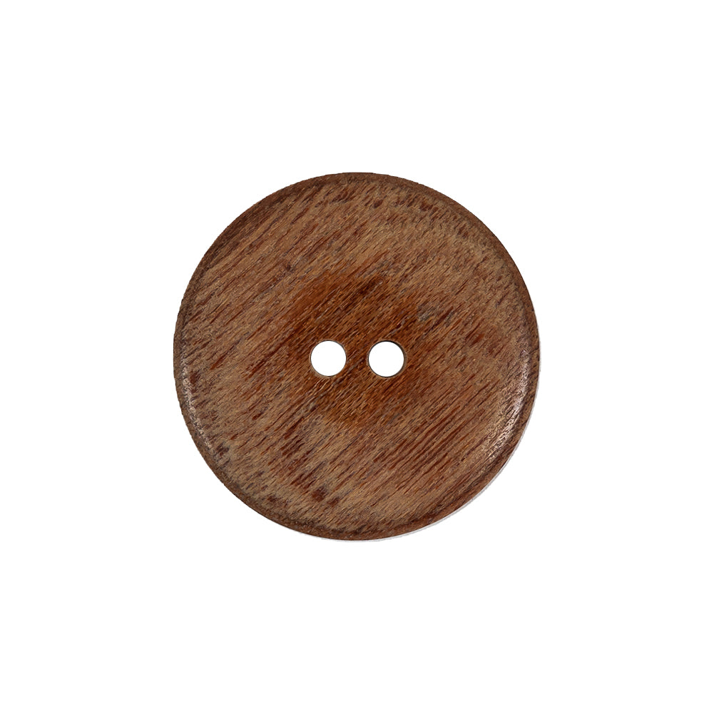Vintage Natural 2-Hole Wooden Button - 33L/21mm Detail Vintage Natural 2-Hole Wooden Button - 33L/21mm Detail