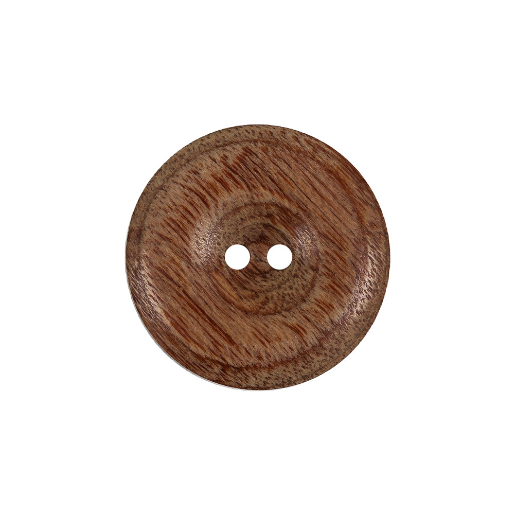 Vintage Button ＆ Wood Design Vintage Natural 2-Hole Wooden Button - 33L/21mm