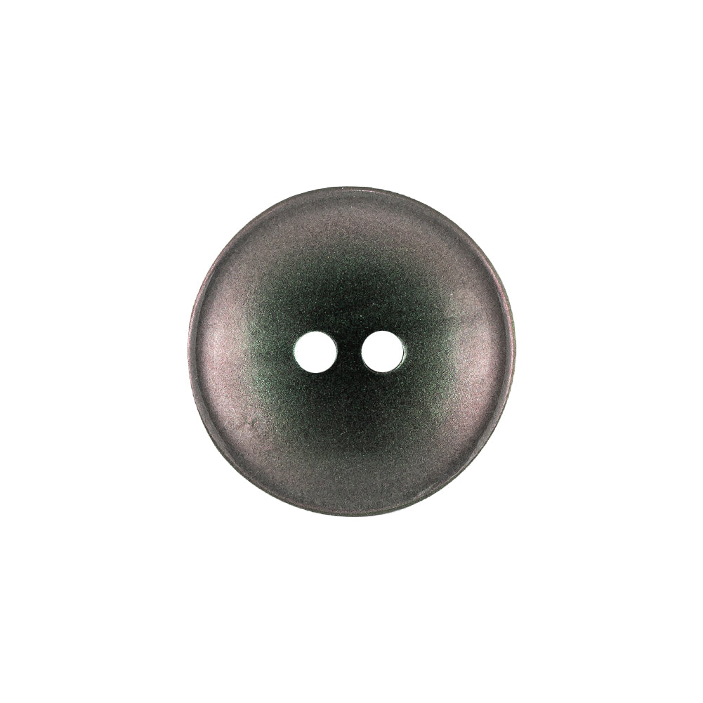 Gunmetal, Purple and Cilantro Iridescent 2-Hole Shallow Plate Button - 32L/20mm Gunmetal, Purple and Cilantro Iridescent 2-Hole Shallow Plate Button - 32L/20mm