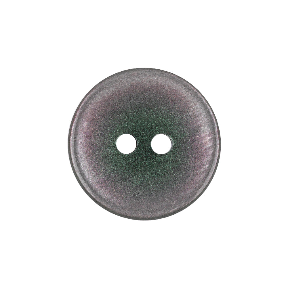Gunmetal, Purple and Cilantro Iridescent 2-Hole Shallow Plate Button - 36L/23mm Gunmetal, Purple and Cilantro Iridescent 2-Hole Shallow Plate Button - 36L/23mm
