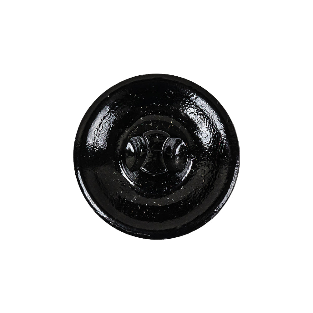 Vintage Jet Faceted Shank Back Glass Button - 35L/22mm Detail Vintage Jet Faceted Shank Back Glass Button - 35L/22mm Detail