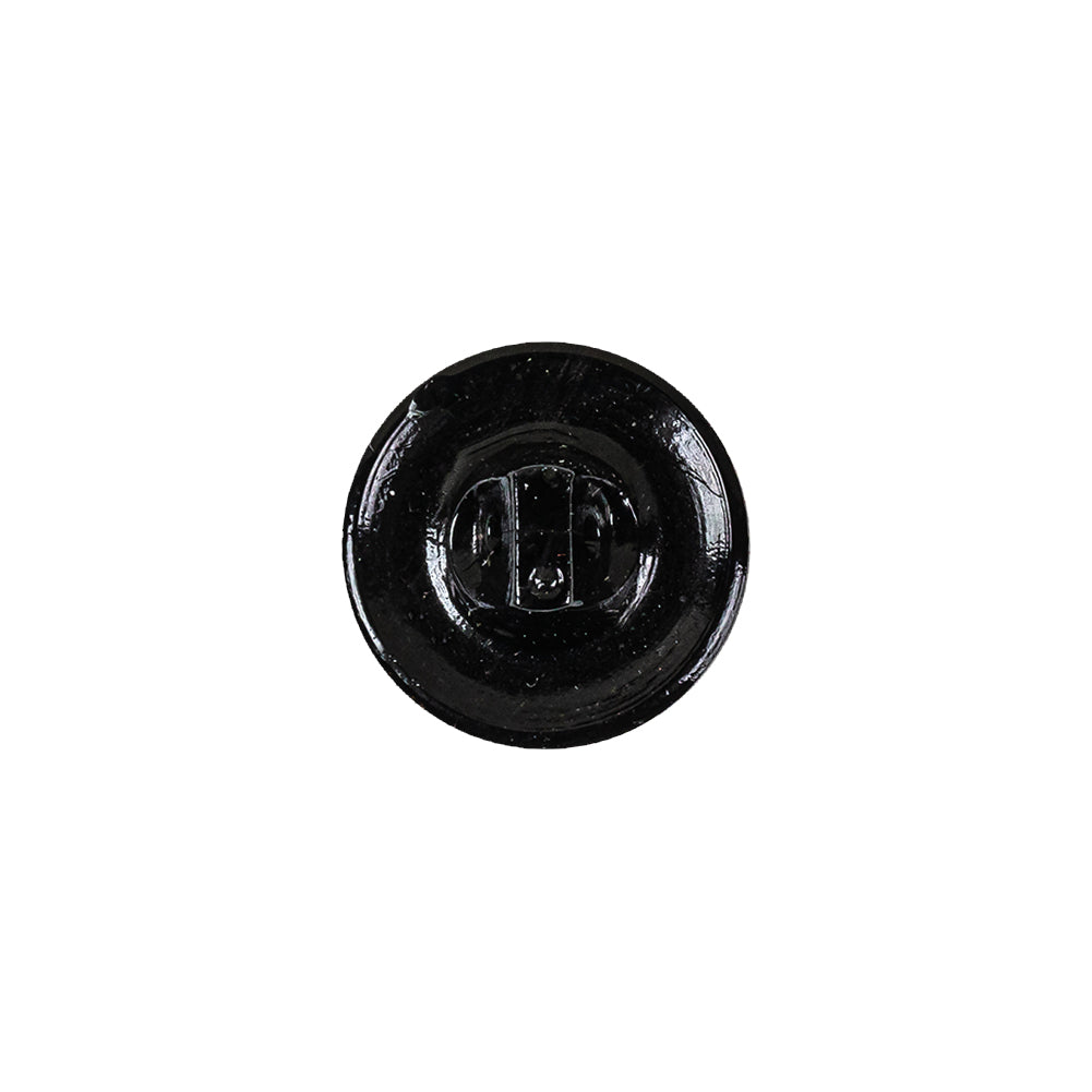 Vintage Jet Faceted Shank Back Glass Button - 22L/14mm Detail Vintage Jet Faceted Shank Back Glass Button - 22L/14mm Detail