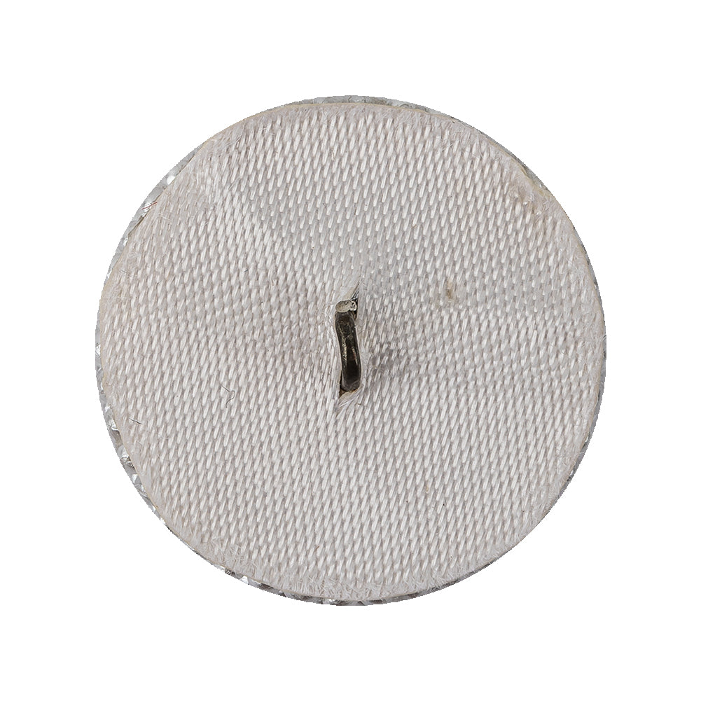 Vintage White Circle Beaded Dome Shaped Button - 44L/28mm Detail Vintage White Circle Beaded Dome Shaped Button - 44L/28mm Detail