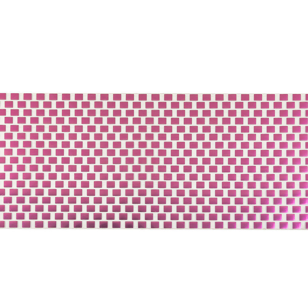 Vintage Metallic Pink Square Bricks Iron-On Film - 4" Vintage Metallic Pink Square Bricks Iron-On Film - 4"
