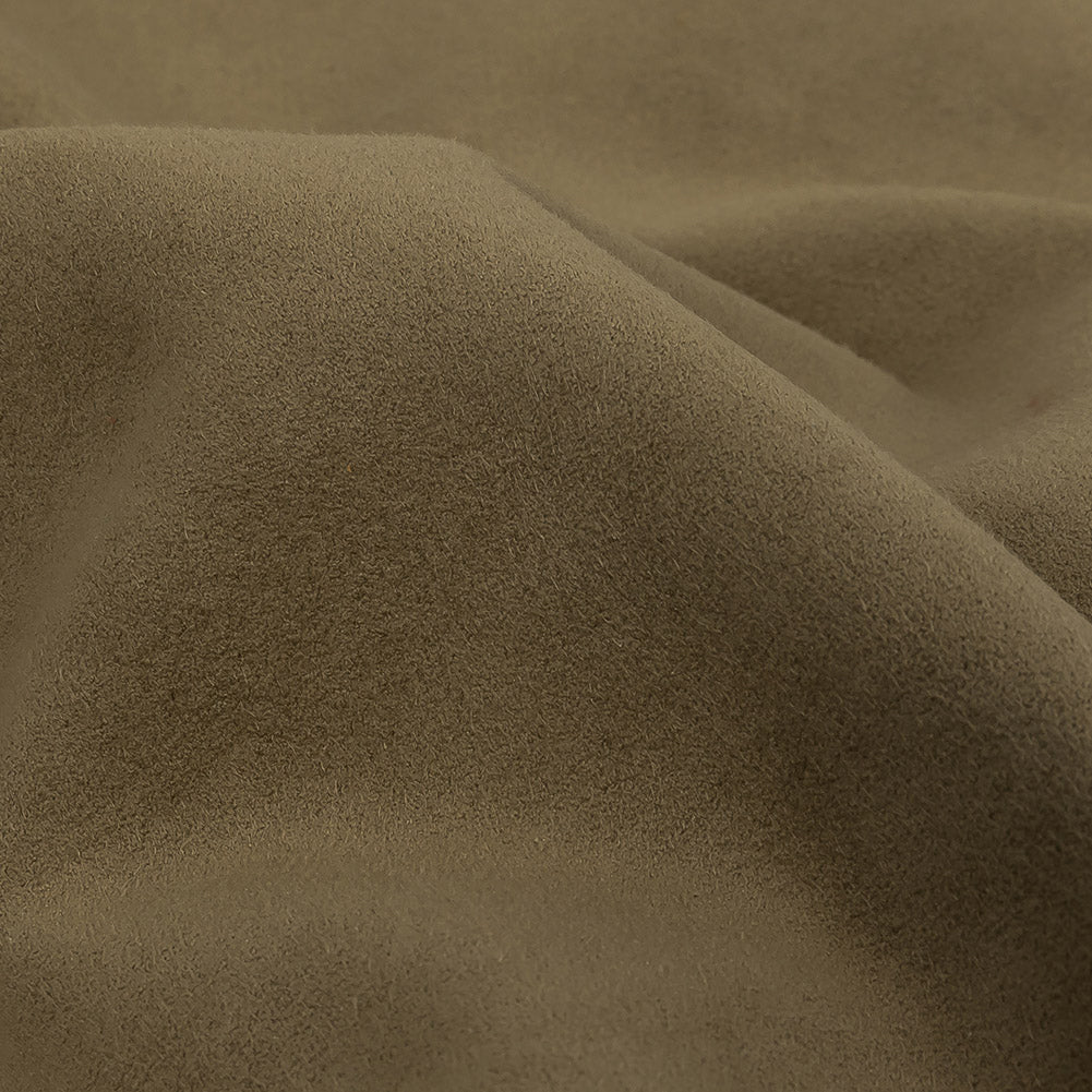 Italian Military Olive Faux Ultrasuede Detail Italian Military Olive Faux Ultrasuede Detail