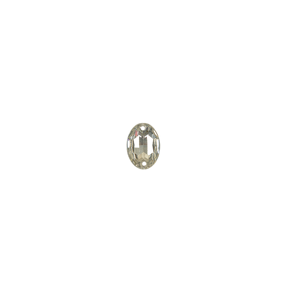 Vintage Crystal Faceted Oval Sew-on Imitation Stone - 16mm x 11mm Vintage Crystal Faceted Oval Sew-on Imitation Stone - 16mm x 11mm