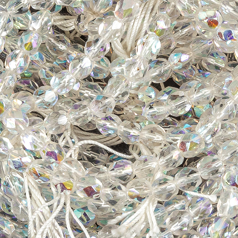 Vintage Crystal Iris Beaded Strands Bundle - 5mm x 9.5" Folded Vintage Crystal Iris Beaded Strands Bundle - 5mm x 9.5" Folded