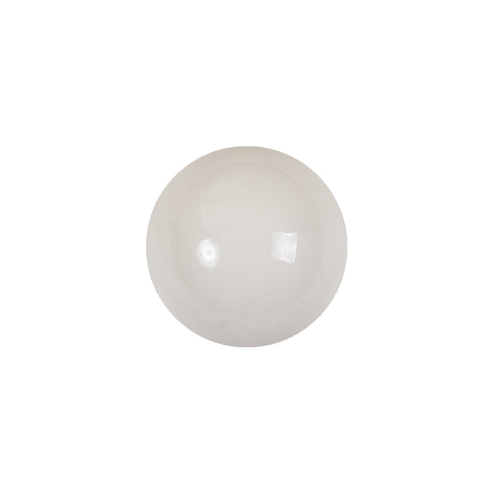 Vintage White Glass Shank Back Ball Button - 25L/16mm Vintage White Glass Shank Back Ball Button - 25L/16mm