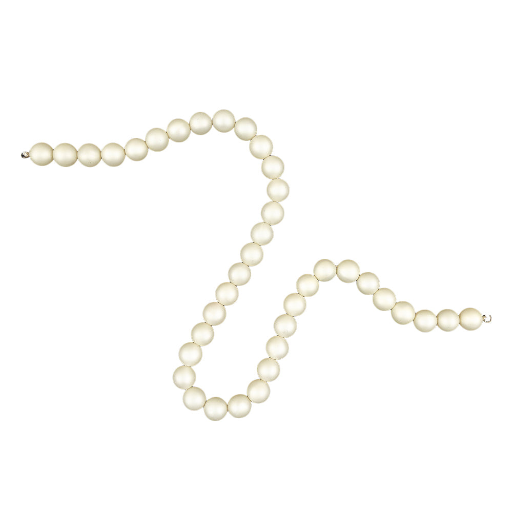 Vintage 10mm Matte Pearl Beaded Strand - 15" Vintage 10mm Matte Pearl Beaded Strand - 15"